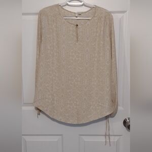 Cato long sleeve cut out blouse